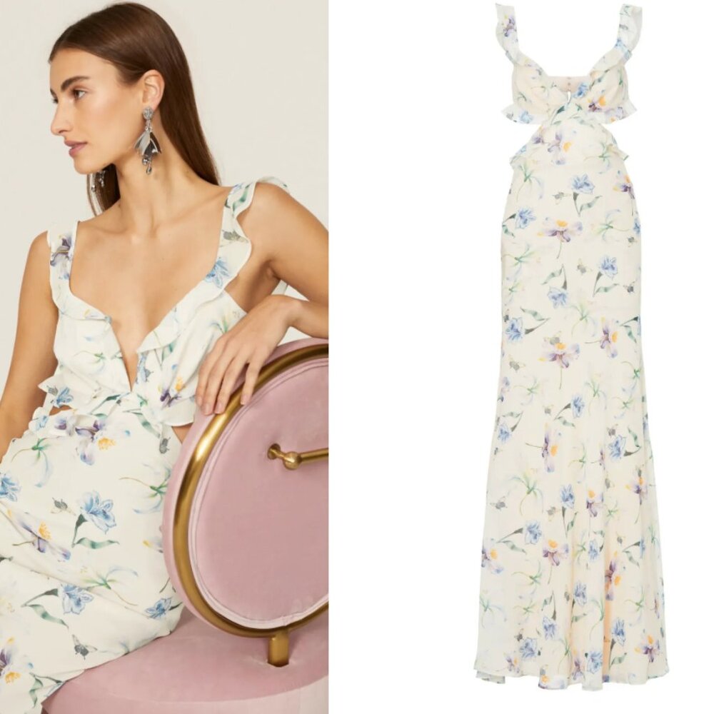 SAU LEE Amelia Cut Out Gown Dress Size 6